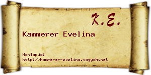 Kammerer Evelina névjegykártya